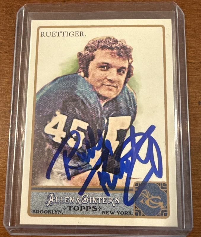 Rudy Ruettiger Autographed 2011 Topps Allen & Ginter Trading Card Notre Dame
