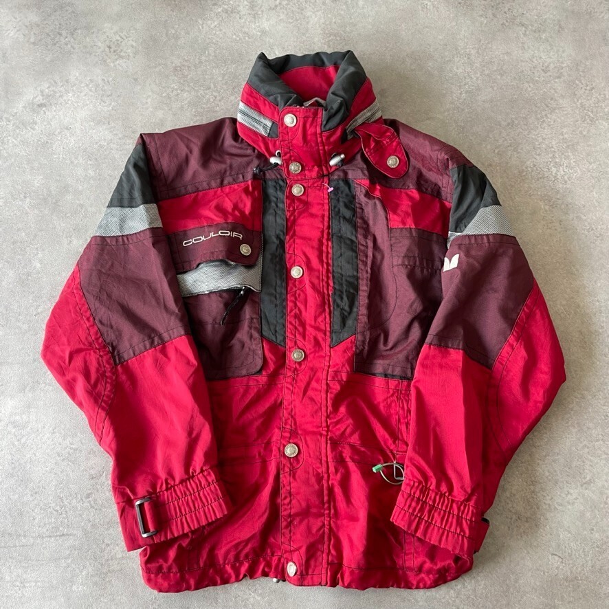 Chaqueta de montaña Couloir para hombre pequeña vintage cremallera completa...