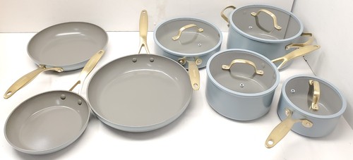 Nice In Box GreenPan Jewel Pro 11 Piece Ceramic Nonstick Cookware Set