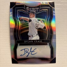 Dylan Cease Rookie Auto 2020 Panini Select Holo /99 -Padres- “Big Foot”