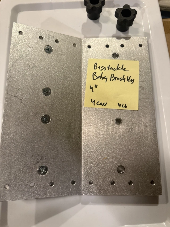 Basstackle CNC Machined Soft Plastic Lure Mold Brush Hog 4” 4 Cavity - Image 2 of 2