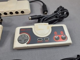 NEC PC Engine 4 Controllers & Multi Tap Set Original Japan Core Grafx