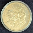 2000 American Mint Civil War BATTLE OF GETTYSBURGH Republic of Liberia $5 Coin