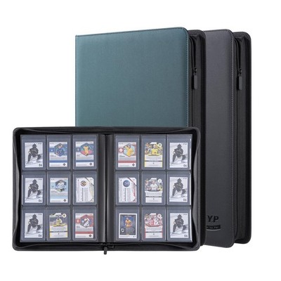 9-Pocket Card Binder - Holds 432 Trading Cards, 24 Side Loading Pages, Premiu...