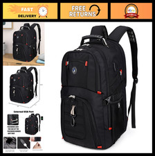 Extra Large 50L Travel Laptop Backpack, USB Charging, Fits 17" Laptop, Airline A