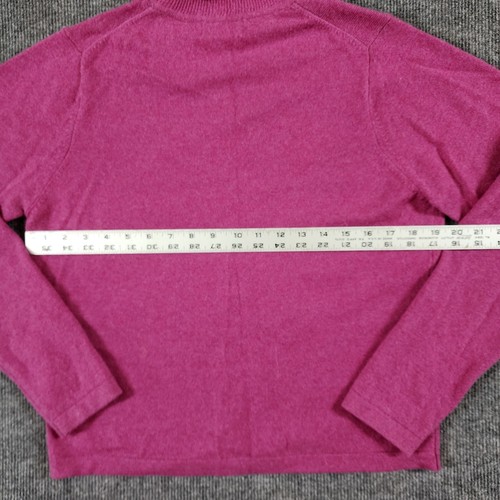 LL Bean Cashmere Turtleneck Sweater Womens Sz Medium Classic 90s Retro Preppy - Picture 6 of 8