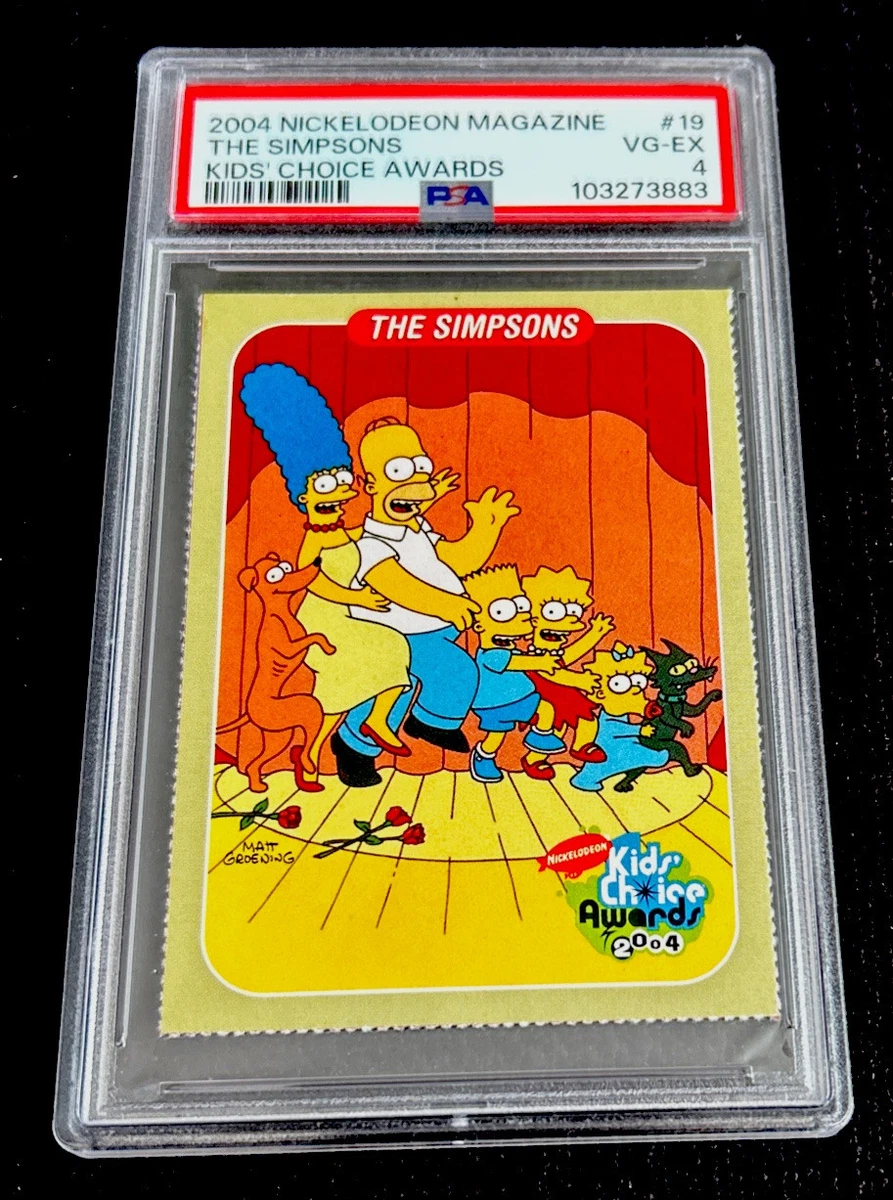 The SIMPSONS Rookie Rare Nickelodeon Kids Card 2004 Bart / Homer