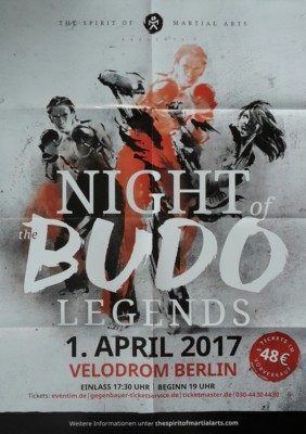Night of the Budo Legends Plakat Poster Berlin 