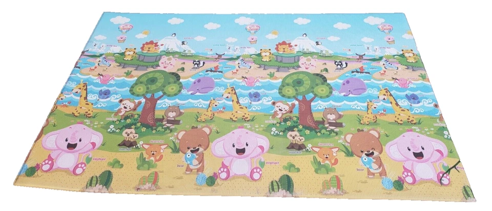 Alfombra de juego para el cuidado del bebé - Pingko & Friends - Grande: 82,7 x 55,1 x 0,5 pulgadas Foto 2 de 4