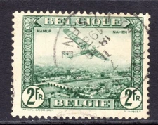 Belgium Scott #C 3 F/VF Used 2 Franc 1930 Fokker FVII/3M Over Cities