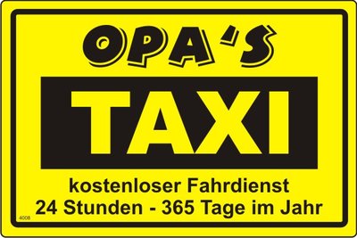 Mum's Taxi Schild Mit Saugnapf - Lustige Auto Deko Für Mütter