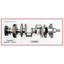 Chevy 350 Cast Crankshaft Assembly Rebuilt 2pc Rear Seal 3932442 310514