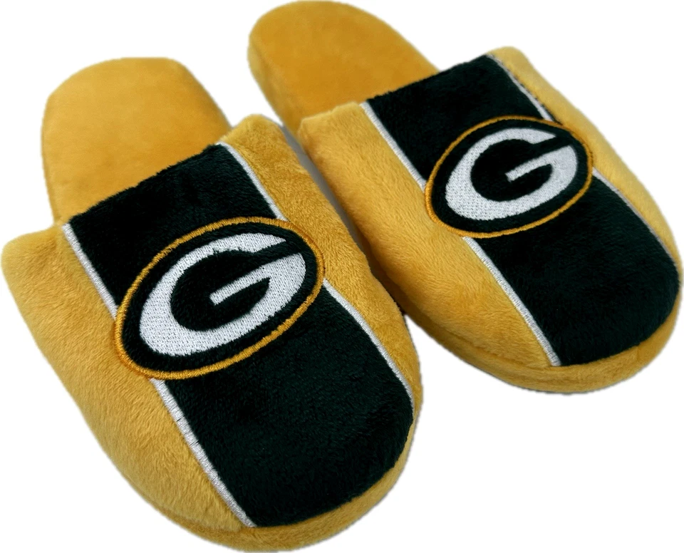 Zapatilla Forever Collectibles Niños NFL Green Bay Packers Logo Grande Rayas Talla M 3/4 Foto 3 de 4