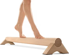 Beech Wood Balance Beam for Home, 40 Inch Gymnastics Balance Beams for Adult Bal