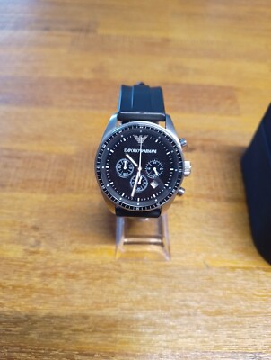 Emporio Armani Uhr Chronograph Herren, AR0527, neue Batterie, OVP