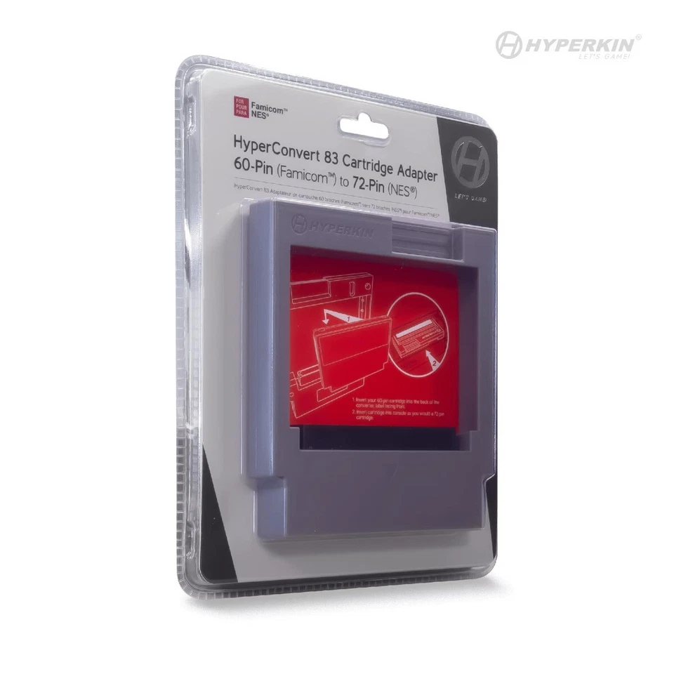 HyperConvert 83 - 60-Pin (Famicom®) to 72-Pin (NES®) Cartridge Adapter for NES - Image 2 of 4