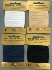 SCANFIL Baumwollstopfgarn Stopfgarn 100% Baumwollen,15m