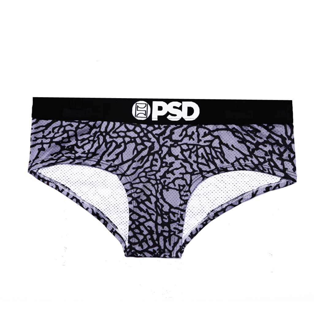 PSD Underwear Womens Elephant Classic Bikini Grey Camo Brief