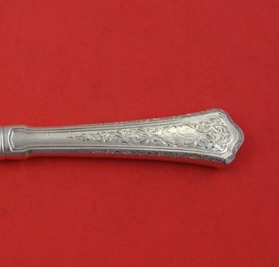 Cuchillo de cena Blenheim de Wallace de plata esterlina francés antiguo con placa de plata 9 3/4" Foto 3 de 3