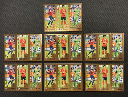 2019 Panini FIFA 365 Erling Haaland Rookie Sticker (BLUE BACK) Lot of 7! RARE