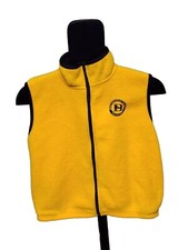Colorado Timberline Kids Medium Blue Mountain College Zip Yellow Fleece Vest