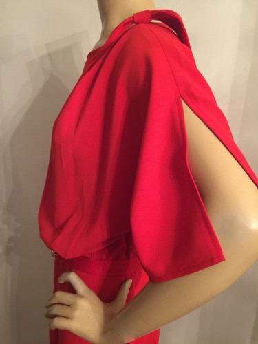 NWT ST JOHN KNIT SIZE 2 /4 JUMP SUIT PANTS RED - Picture 5 of 9