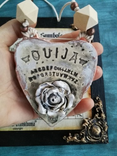 tavola ouija talismano magico gioiello gotico ciondolo amuleto pendente strega - Foto 8 di 24