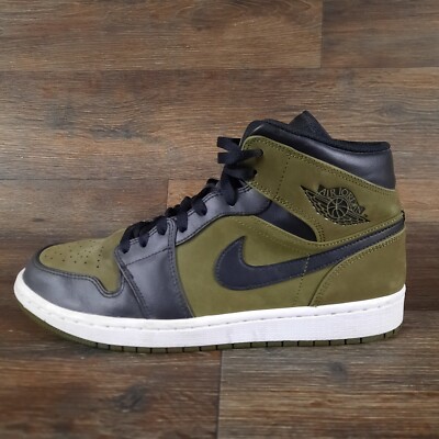 '18☆AIR JORDAN1 OLIVE CANVAS⭐希少OLIVE Jordan 1 Retro High Olive Canvas Men's - 555088-300 - US