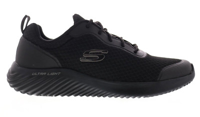 SKECHERS Bounder Voltis Mens Black Mesh Athletic Training Shoes Size 10 Ret $90