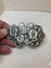 Vintage 1979 Numbered (338) The Great American Buckle Company Coin Belt Buckle