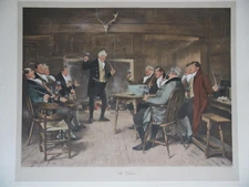 Dendy Sadler The Chorus Gentlemen in Good Spirits. Antique Chromolithograph