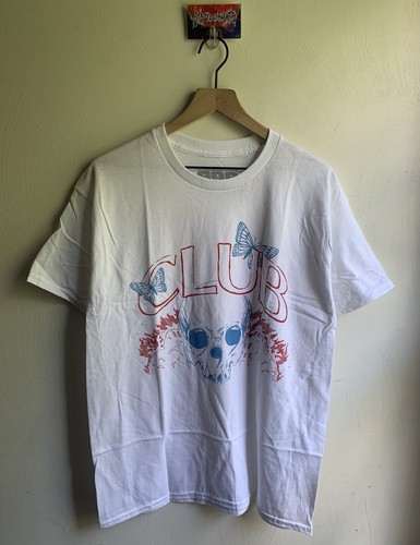 Juice Wrld 999 Club Skull Authentic Merch T Shirt White Medium Limited BRAND NEW