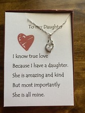 Love heart necklace w/ love poem for your daughter.