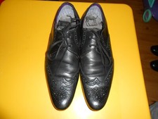 TED BAKER NENOI MENS BLACK LEATHER BROGUES Size 7 LEATHER SOLES IMMACULATE SALE