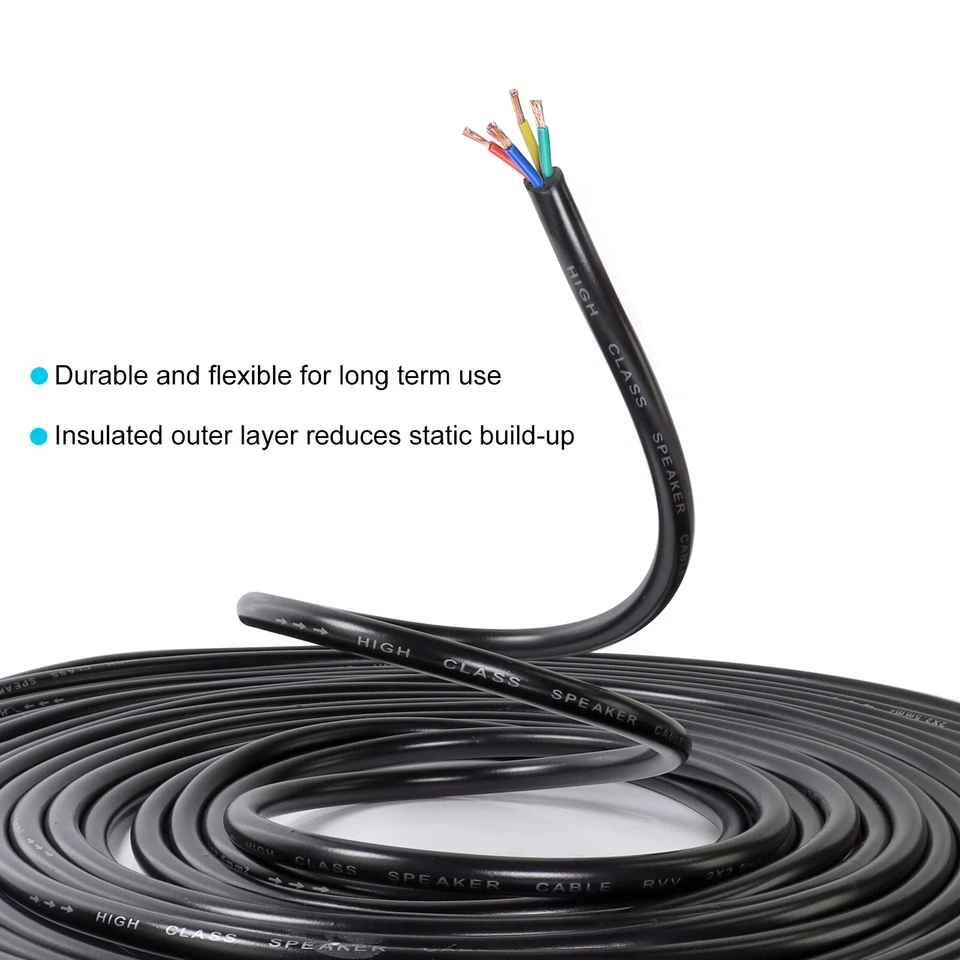 4 WIRE Speak-ON to Bare Cable 12 Feet For Chuchero Box, Speaker, Mids, Tweeters - Image 4 of 4