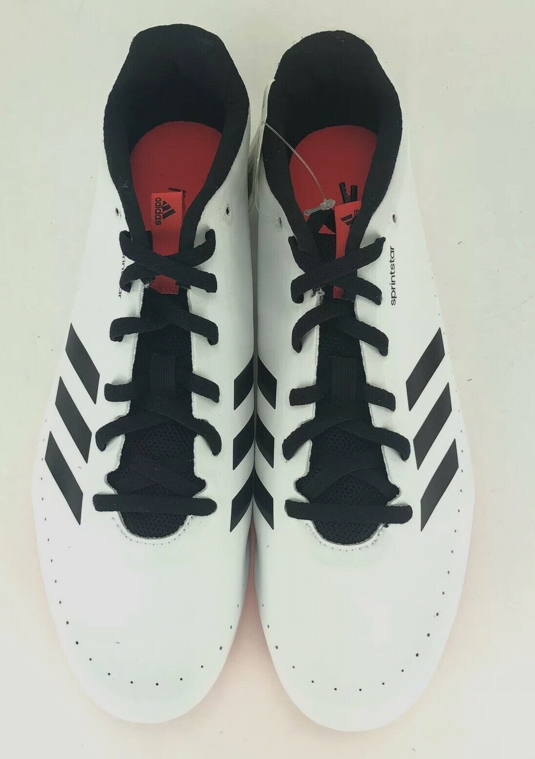 Adidas Sprintstar Track & Field Spikes Sprint White Black Mens Size 12
