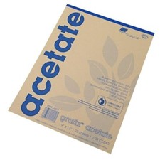 Acetate Pad 9 X 12 in Clear 25 Sheets/Pad