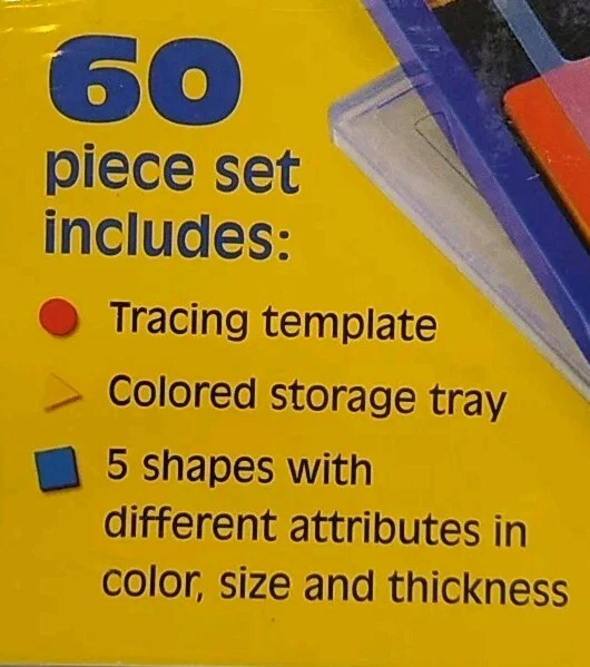 Sealed Brand New Learning Resources Attribute Blocks Desk Set in Tray - Image 2 of 4