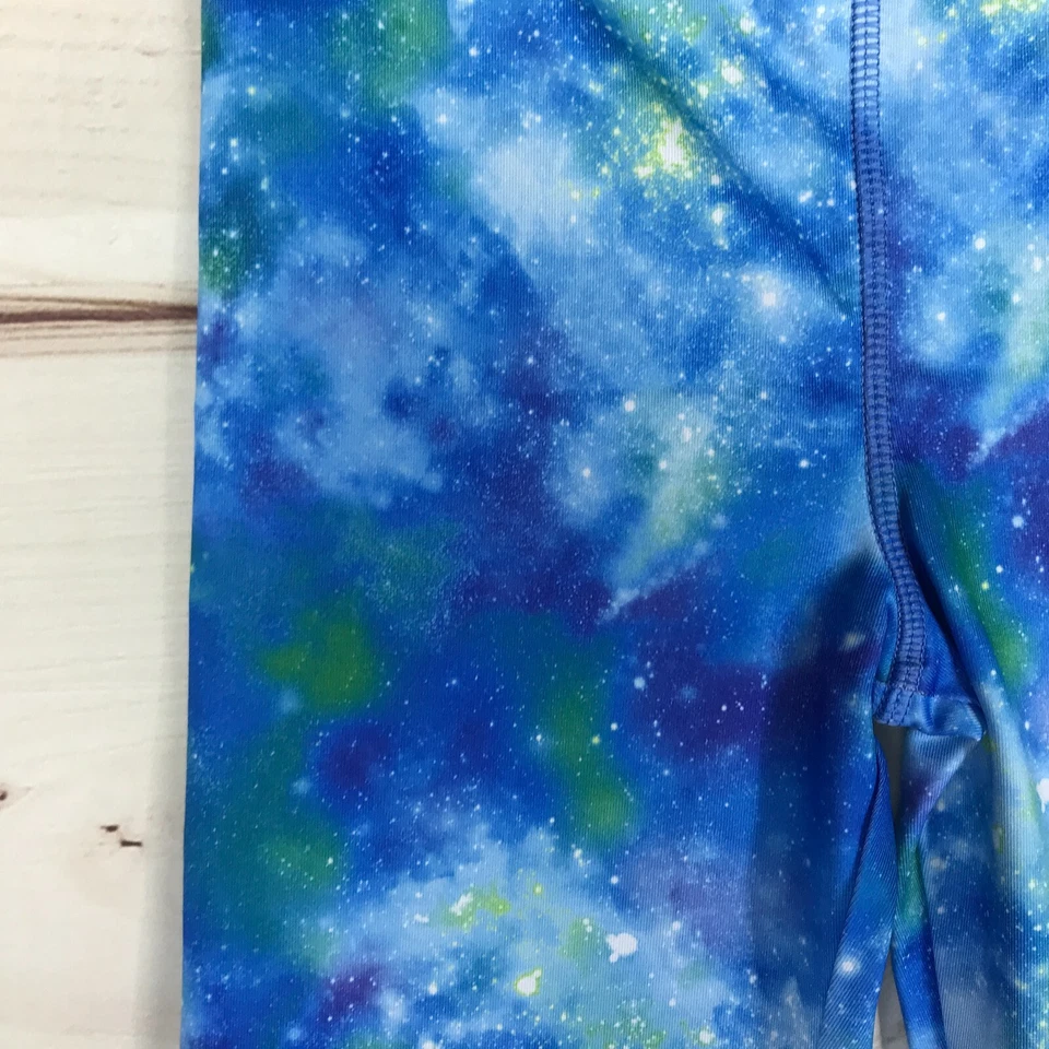 Leggings More Than Magic Niñas Pequeños Azul Estampado Galaxia Gimnasia Elastizados Foto 3 de 4