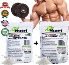 Creatine Monohydrate Powder+Pea Protein+Arginine HCL Powder Bundle Nutrition