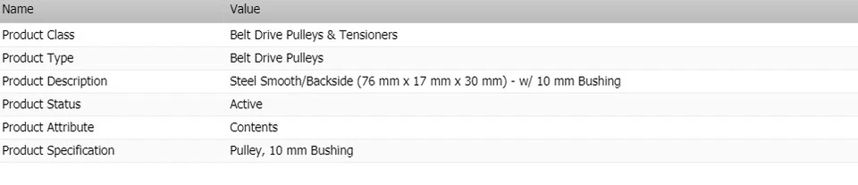 Puertas de polea de correa de transmisión para Dodge Intrepid 1998-1999 V6-2,7 L Foto 2 de 4