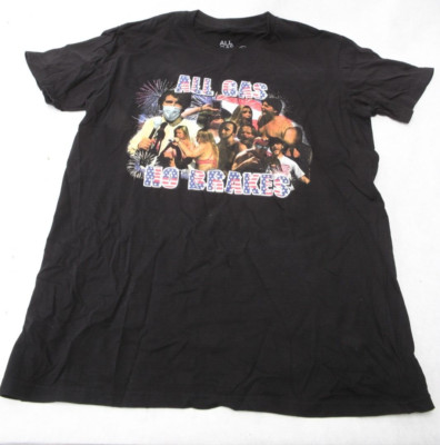 All Gas No Brakes Channel 5 Red White Blue Black T-Shirt Preowned Rare Large