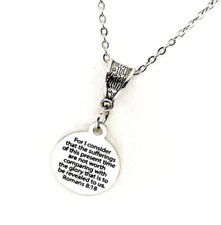 Faith Gift, Glory To Be Revealed, Romans 8 18 Necklace, Gift For Her, Wife Gift