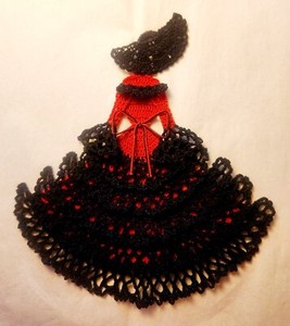 Crochet Crinoline Lady Doily - Senorita