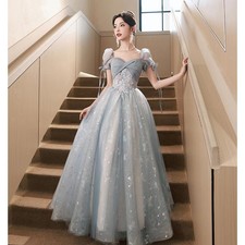 Beading Embroidery Women's Evening Dress A-line Slim Fit Retro Fashion Wedding