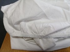 Aspace White 100% Cotton Single Fitted Sheet - Excellent Condition