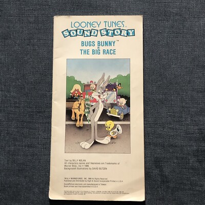 Looney Tunes Sound Story Bugs Bunny in The Big race Book 1989