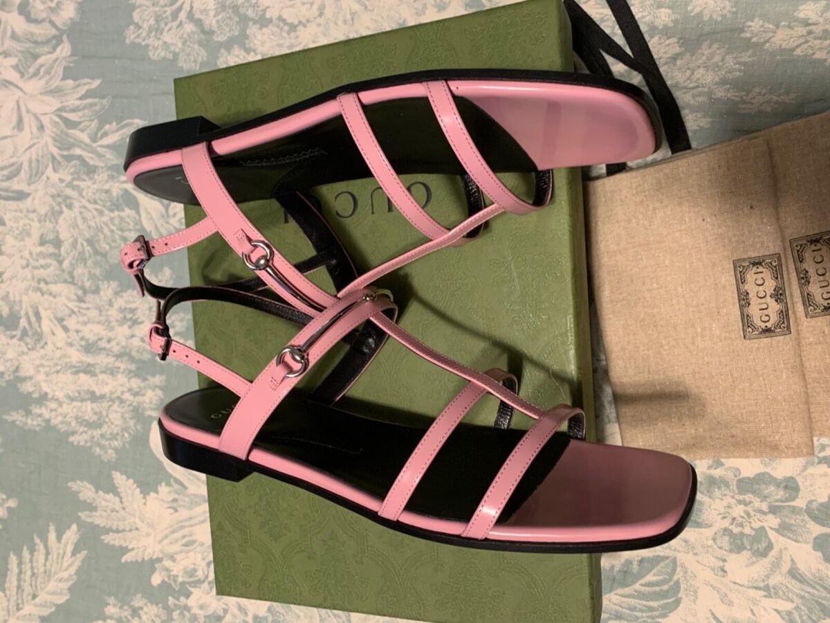 Gucci Horsebit Strappy Patent Leather Sandals Size EU40 US10 Gucci Horsebit Strappy Patent Leather Sandals Size EU40 US10