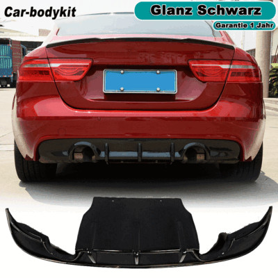 Gloss Black Rear Bumper Diffuser Rear Diffuser Fits Jaguar XE 2015-17