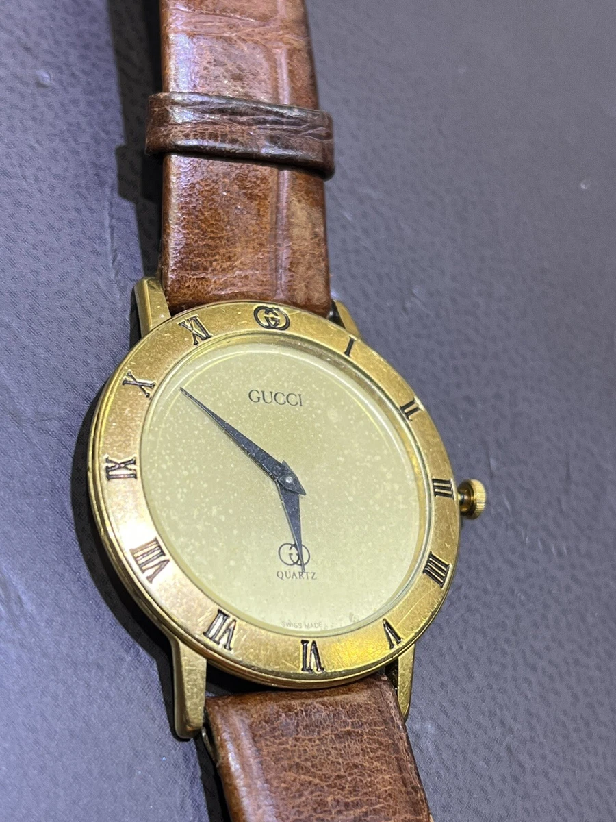 Vintage gucci hot sale quartz women's watch